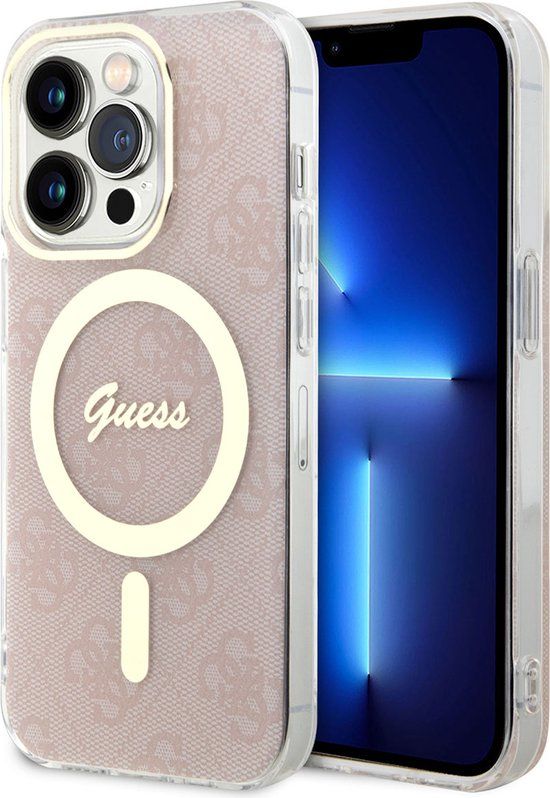 Guess 4G Back Case for Apple iPhone 15 Pro - Pink