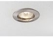 Paulmann luminaire encastrable rond fer brossé IP44 fixe sans ampoule