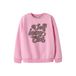NAME IT KIDS sweater met tekst - roze