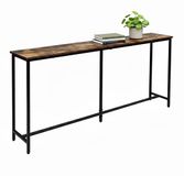 Merkloos Relaxdays Sidetable - 80,5x160x20 cm - Industrieel
