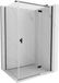 Mexen Mist-H T porte de douche pivotante droite 100 x 70 cm, transparent, noir