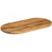 Plateau en bois de manguier massif 100x40x3,8 cm ovale
