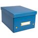 Exacompta 5x Opbergdoos in karton 20x26x15cm Neo Deco, vlak geleverd - Frans blauw - 62252E