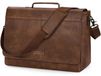 Sacoche messengerbag mallette - Cuir imperméable - Convient aux ordinateurs portables - Bandoulière
