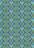 Decopatch C728O papier, 395 x 298 mm, 3-pack Turquoise cirkelsornamenten goud