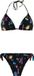 Protest PRTEmpty Triangel Bikini Set Dames - Zwart - Printopdruk - Koordsluiting - Voorgevormde cup
