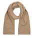 Manfield - Heren - Beige sjaal met ribbel details