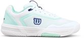 Wilson Dames Padel Schoenen Courtglide - Maat 39 1/3 - Synthetisch/Textiel - Wit/Blauw