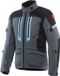 Dainese Mangen Absoluteshell Pro S26 waterdichte motorfiets textieljas - Grijs/zwart/blauw - Maat 58