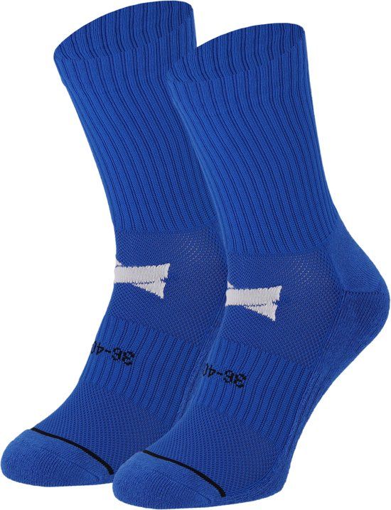 Xtreme Gripsokken voetbal - Kobalt Blauw - Maat 36-40 - 2-Paar