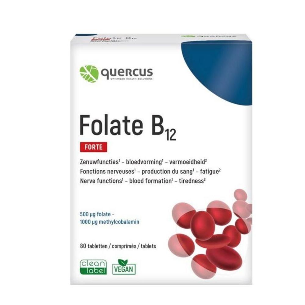 Quercus Quercus Folate B12 Forte 80 tabletten