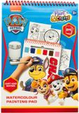 Canenco Paw Patrol waterverf kleurboek met penseel en 24 pagina's.