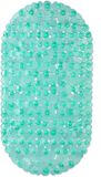 Relaxdays Antislipmat Bad - Zuignappen - 68 x 35,5 cm - Antislip Douchemat - Groen