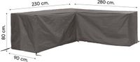 Winza Outdoor Covers Premium Loungeset Beschermhoes Antraciet