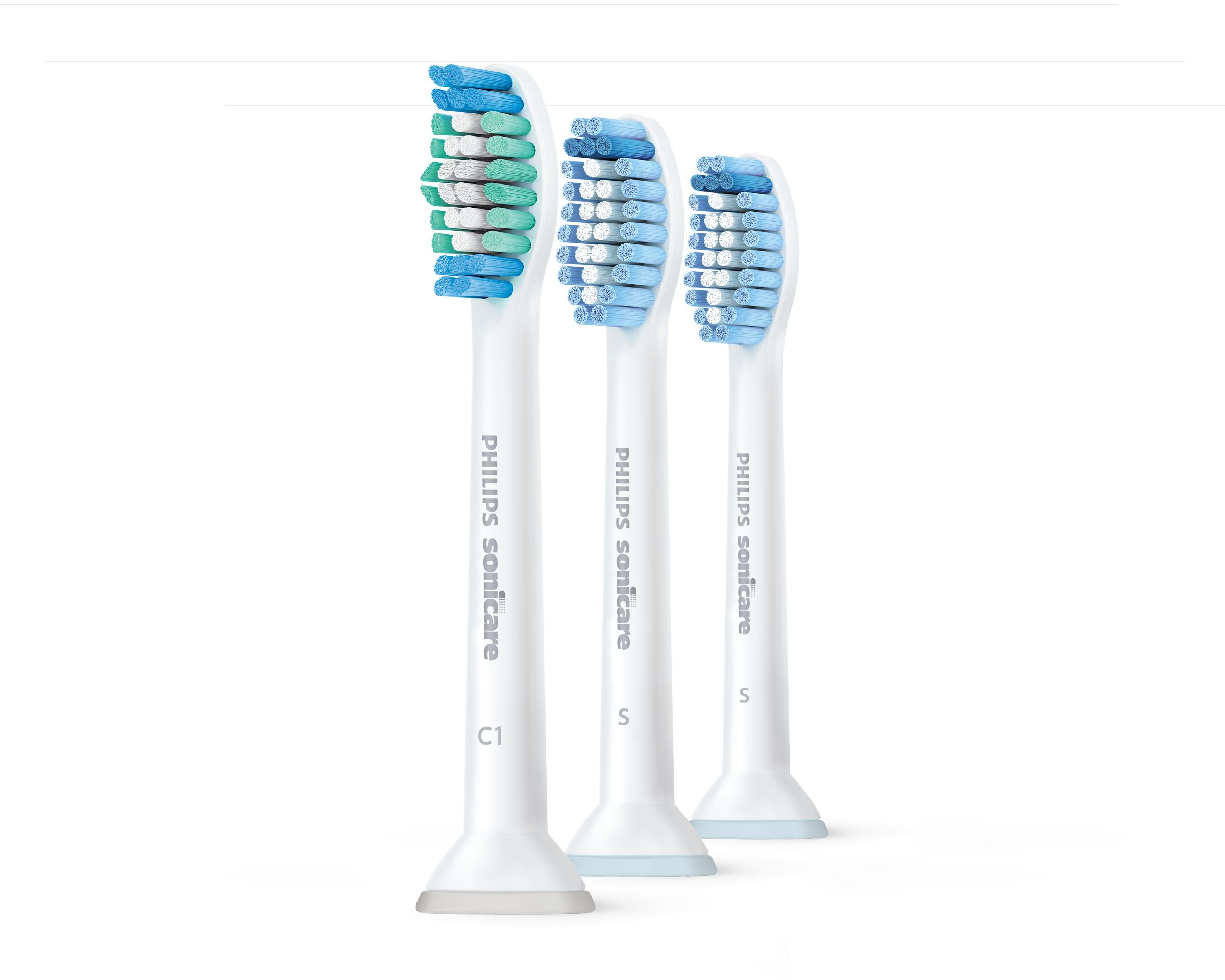 Philips HX6013/59 Opzetborstels - Wit - 3 stuks
