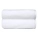 Amazon Basics Badhanddoeken voor in de badkamer, sneldrogend absorberend, 100% katoen, 70 x 140 cm, Wit, 2 stuks