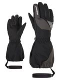 Ziener LAILACO Skihandschoenen, wintersport, voor kinderen, waterdicht, PFC-vrij, grafiet, maat 4