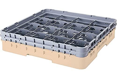 Cambro Camracks - Rek voor steel- en bekerglazen - 9 vakken - Beige - 5 stuks