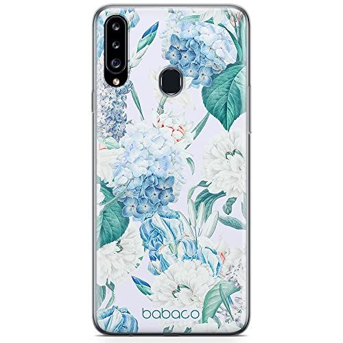 BABACO ERT GROUP mobiel telefoonhoesje voor Samsung A20S origineel en officieel erkend Babaco patroon Flowers 028 optimaal aangepast aan de vorm van de mobiele telefoon, hoesje is gemaakt van TPU