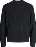 JACK&JONES JCOGRID KNIT CREW NECK Jongens Gebreide truien Zwart M