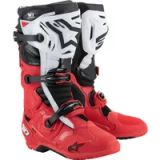 Alpinestars Tech 10 Enduro Motorcross laarzen - Rood/zwart/wit - Maat 45/46