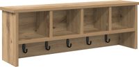 vidaXL Wandkapstok eiken ambachtelijk 75 x 16 x 26 cm