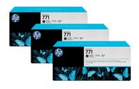 HP 771 3-pack 775-ml Matte Black Designjet Ink Cartridges CR250A