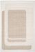 sweeek - Tapis à motif graphique beige et crème - 120x170 cm
