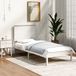 Maison Exclusive - Lit avec matelas, blanc, 100 x 200 cm, bois de pin massif