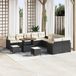 Maison Exclusive - Ensemble de jardin 13 pièces, ensemble de salon en polyrotin noir