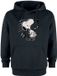 Peanuts Snoopy Music Heren Trui met capuchon - zwart - L