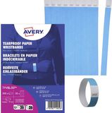 Avery Zweckform TYVBL-50 Toegangsbandje Neonblauw