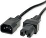 VALUE Stroomkabel IEC320/C14 male - C15 female, H05RN-F, zwart, 0,5 m