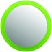 HomeXpert 141405 Vergrootspiegel, groen, 15x15x3 cm