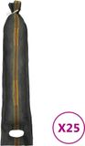 vidaXL Zandzakken - 25 stuks - 103x25 cm - HDPE - Donkergroen