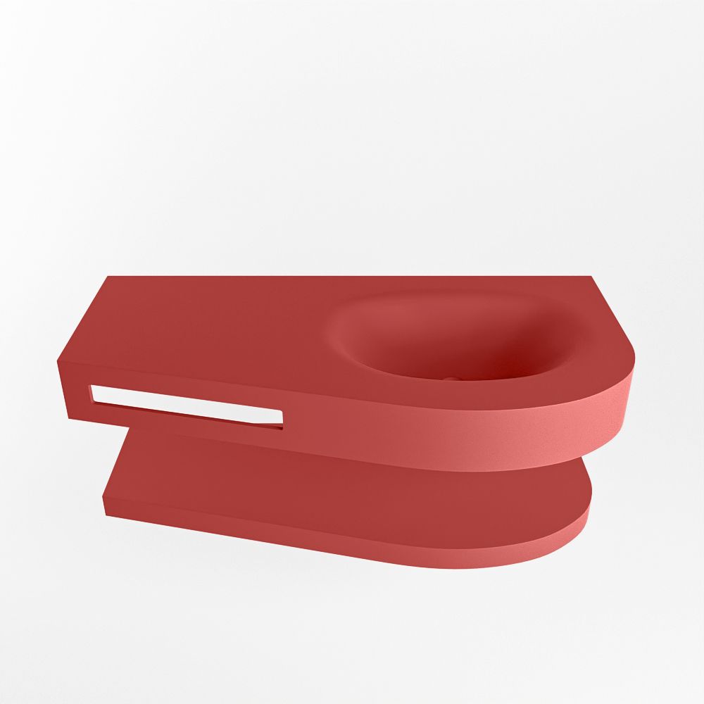 Mondiaz Riva Dulcet badkamermeubel zonder lade rechts 100 cm fire