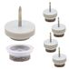 Wagner QuickClick® Viltglijders, meubelglijders, stoelglijders, set van 80 stuks om te spijkeren, 80 x basis + glijopzetstuk verwisselbaar, wolvilt Ultrasoft Slim, diameter Ø 20 mm, Made in DE