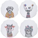 Mikasa x Tipperleyhill Schulpvormige Placemats, Set van 4, 29cm