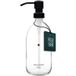 Distributeur de savon transparent minimaliste