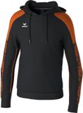 Erima Evo Star Sweatshirt Met Capuchon Kinderen - Zwart / Oranje | Maat: 140