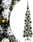 vidaXL Sapin de Noël artificiel Blanc 120 cm PVC et Métal et Plastique