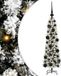 vidaXL Sapin de Noël artificiel Blanc 120 cm PVC et Métal et Plastique