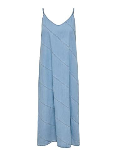 ONLY - ONLDIA SL CUT DNM DRESS LB QYT - Meisjes - Maxi jurken - Blauw - XS
