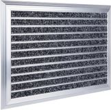 Merkloos Relaxdays Deurmat aluminium - 40x60 cm - zilver