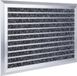Merkloos Relaxdays Deurmat aluminium - 40x60 cm - zilver