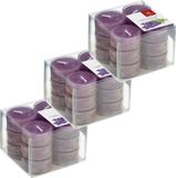 Trend Candles Bougies parfumées/Chauliers - 36x - Parfum lavande - 4 heures de combustion - Coupe transparente