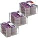 Trend Candles Bougies parfumées/Chauliers - 36x - Parfum lavande - 4 heures de combustion - Coupe transparente