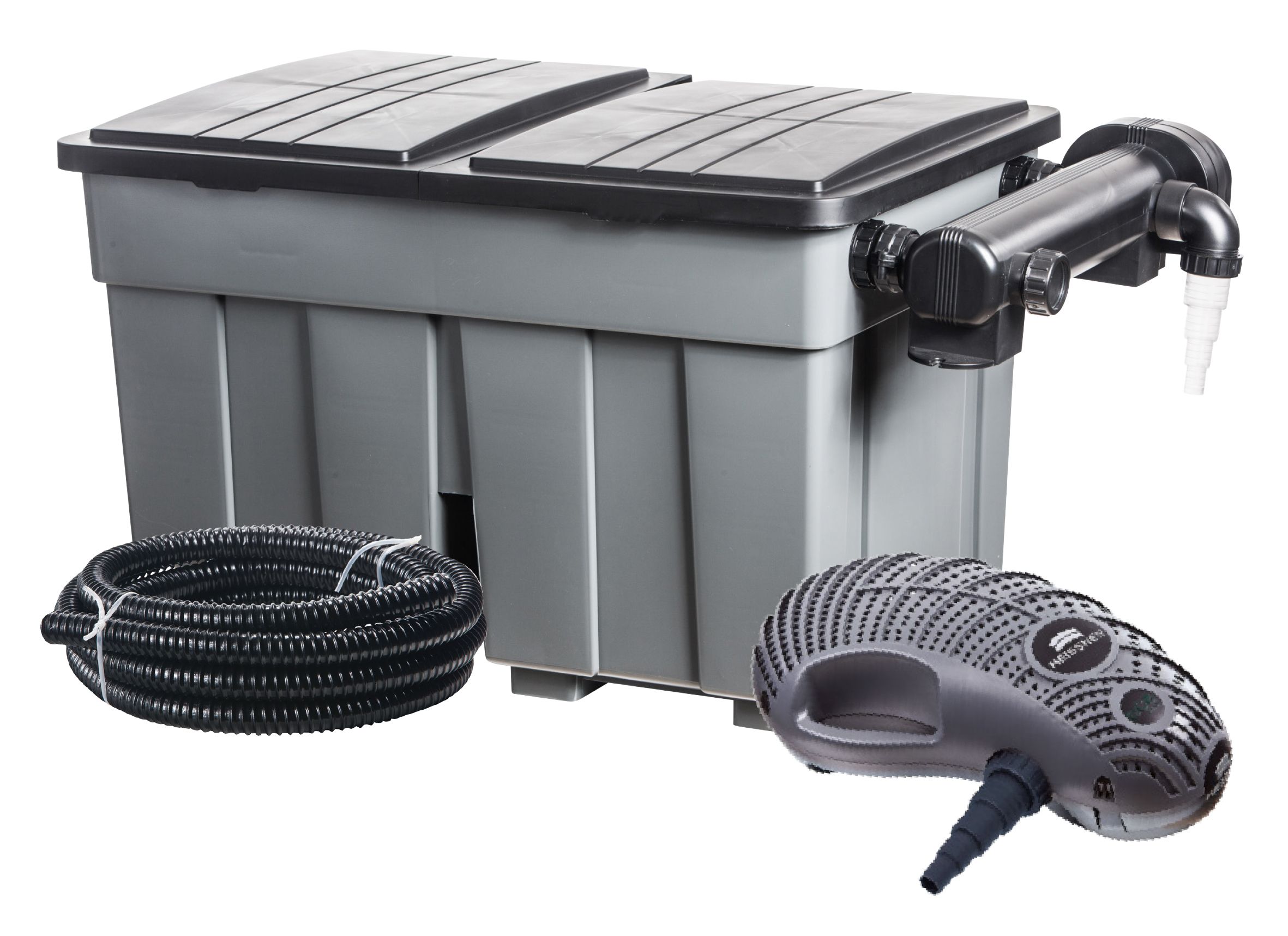 Heissner Vijver doorloopfilter set 4800 ltr/u - 10m kabel - 68W