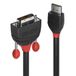 Lindy Black Line - Videokabel - enkele verbinding - HDMI (M) naar DVI-D (M) - 2 m - zwart