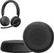 kwmobile 2x oorkussens geschikt voor Logitech Zone Wireless 2 / Zone 950 - Earpads voor koptelefoon in zwart